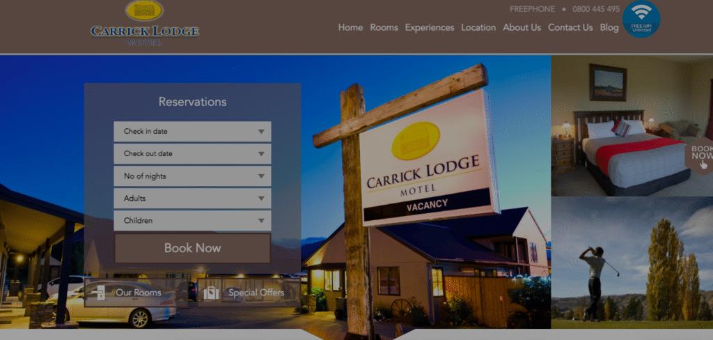 hospitality website